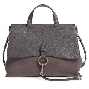 Rebecca Minkoff KEITH suede and leather satchel